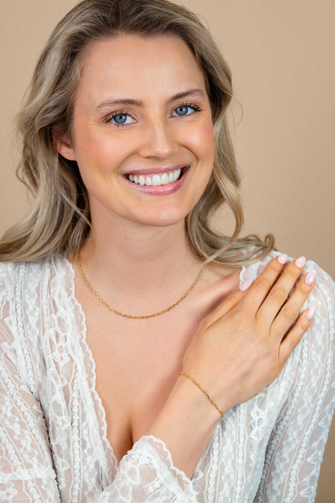 ZINZI Verguld Zilveren Ketting ZIC2841G