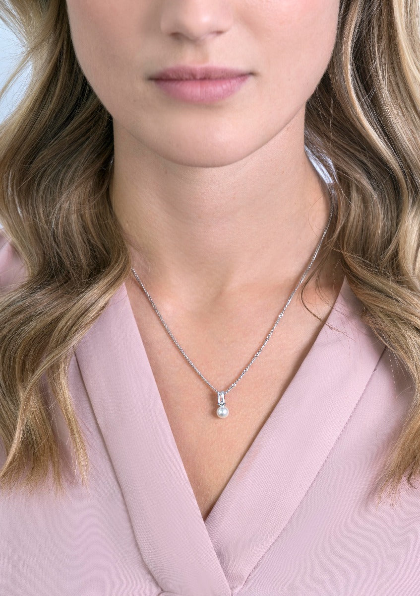 ZINZI Zilveren Hanger met Witte Zirkonia ZIH2135