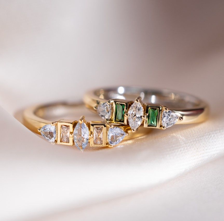 ZINZI Verguld Zilveren Ring met Blauwe Zirkonia - ZIR2630B