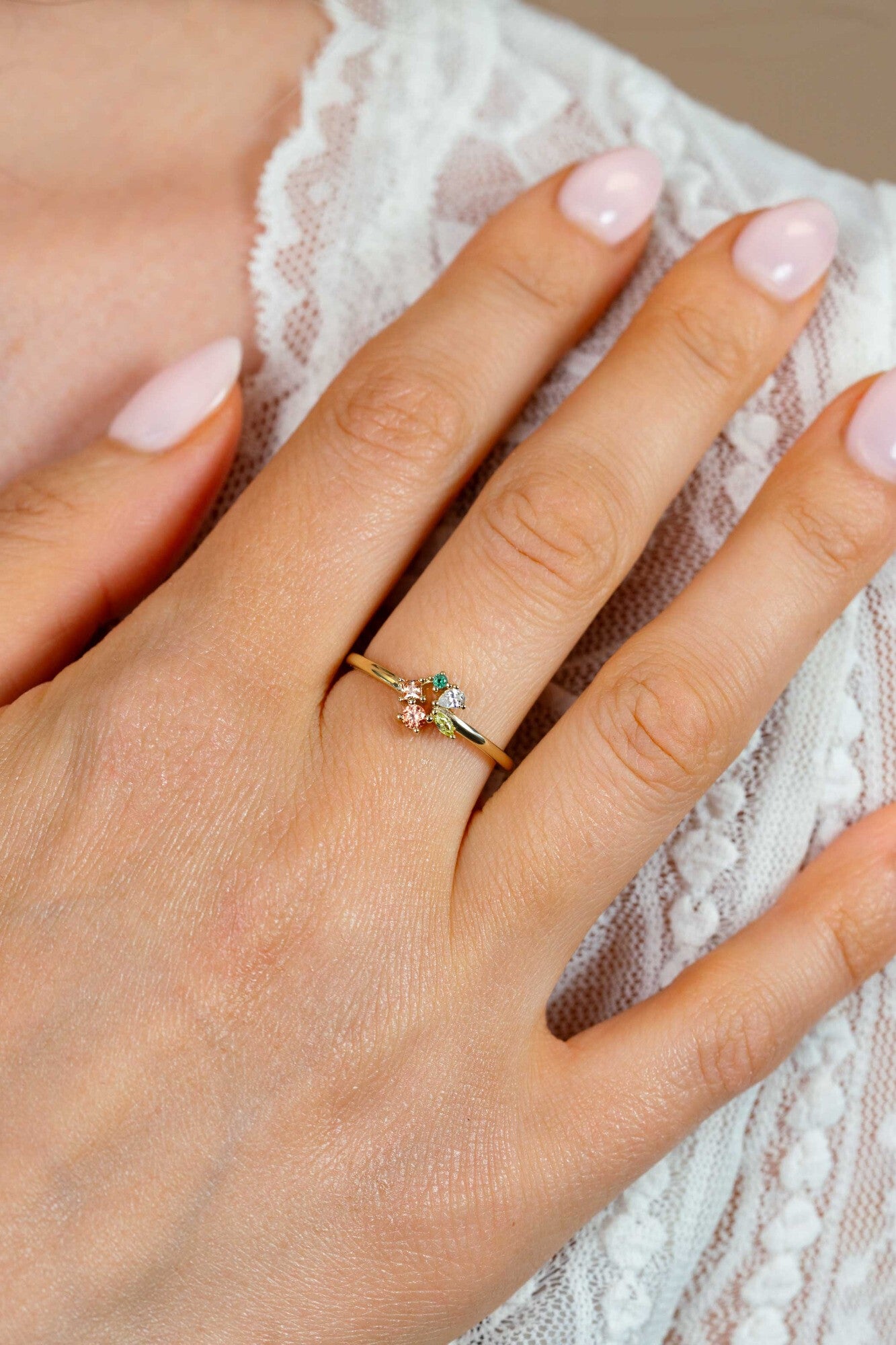 ZINZI Verguld Zilveren Ring met Bruine Kleursteen ZIR2867