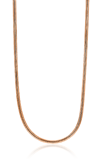ZINZI Verguld Zilveren Ketting 45cm - ZISL45R