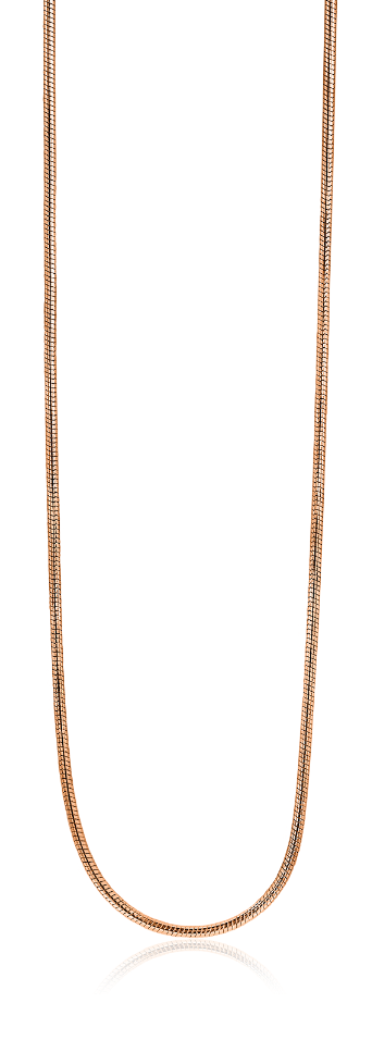 ZINZI Verguld Zilveren Ketting 45cm - ZISL45R