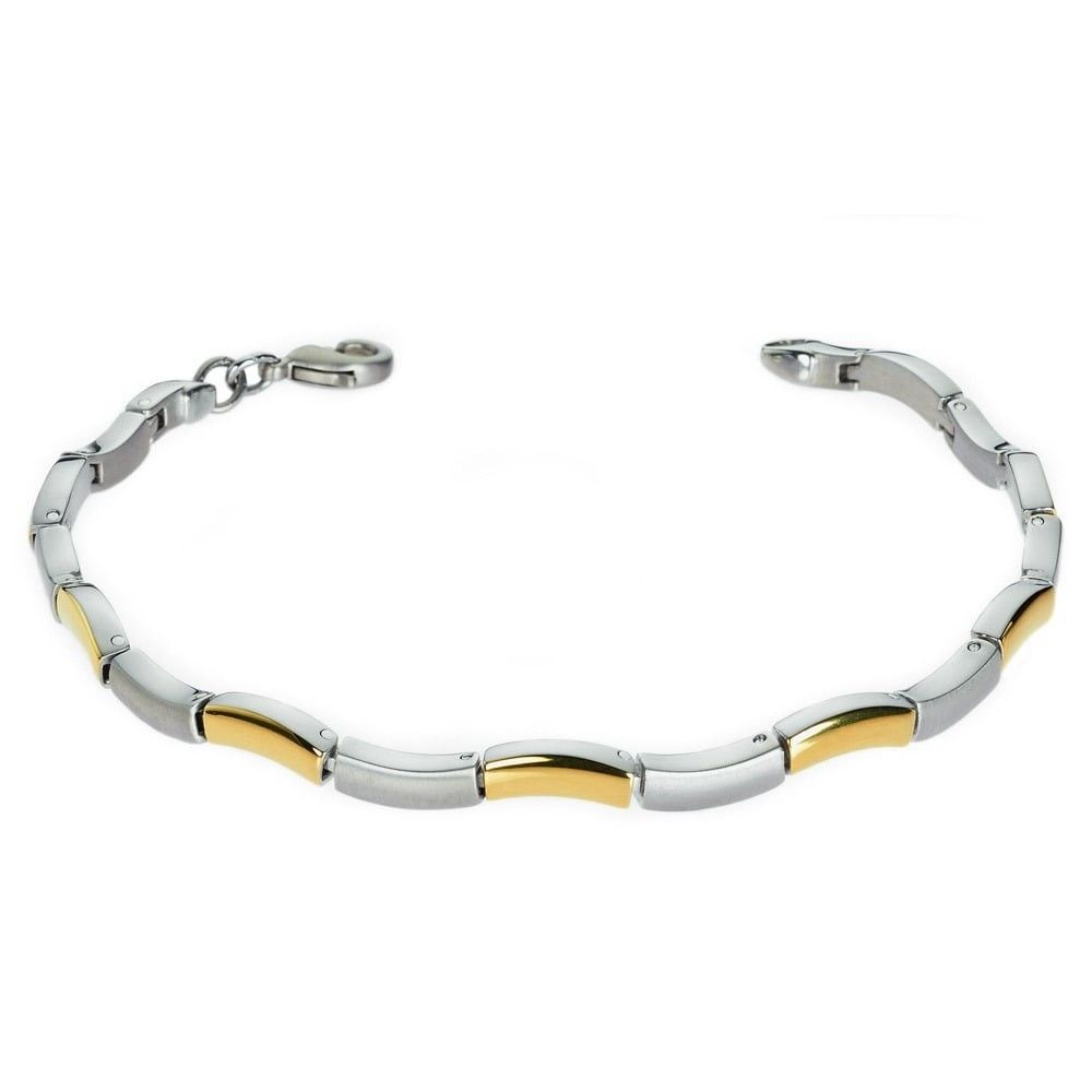 Boccia Titanium Armband 0370-02 Goudkleurig 210 mm
