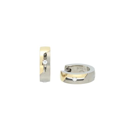 Boccia Titanium Diamant Oorbellen 05045-04 Goudkleurig 14 mm
