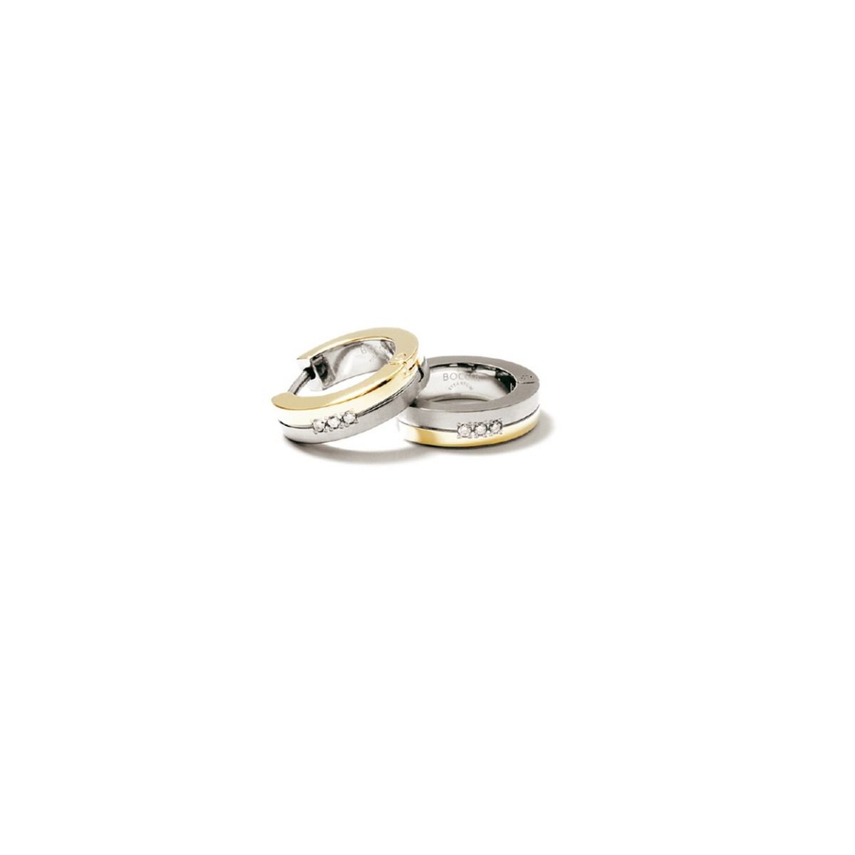 Boccia Titanium Diamant Oorbellen 0510-09 Goudkleurig 13 mm