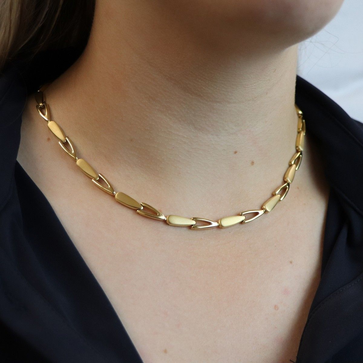 Boccia Titanium Ketting 08039-03 Goudkleurig 450 mm
