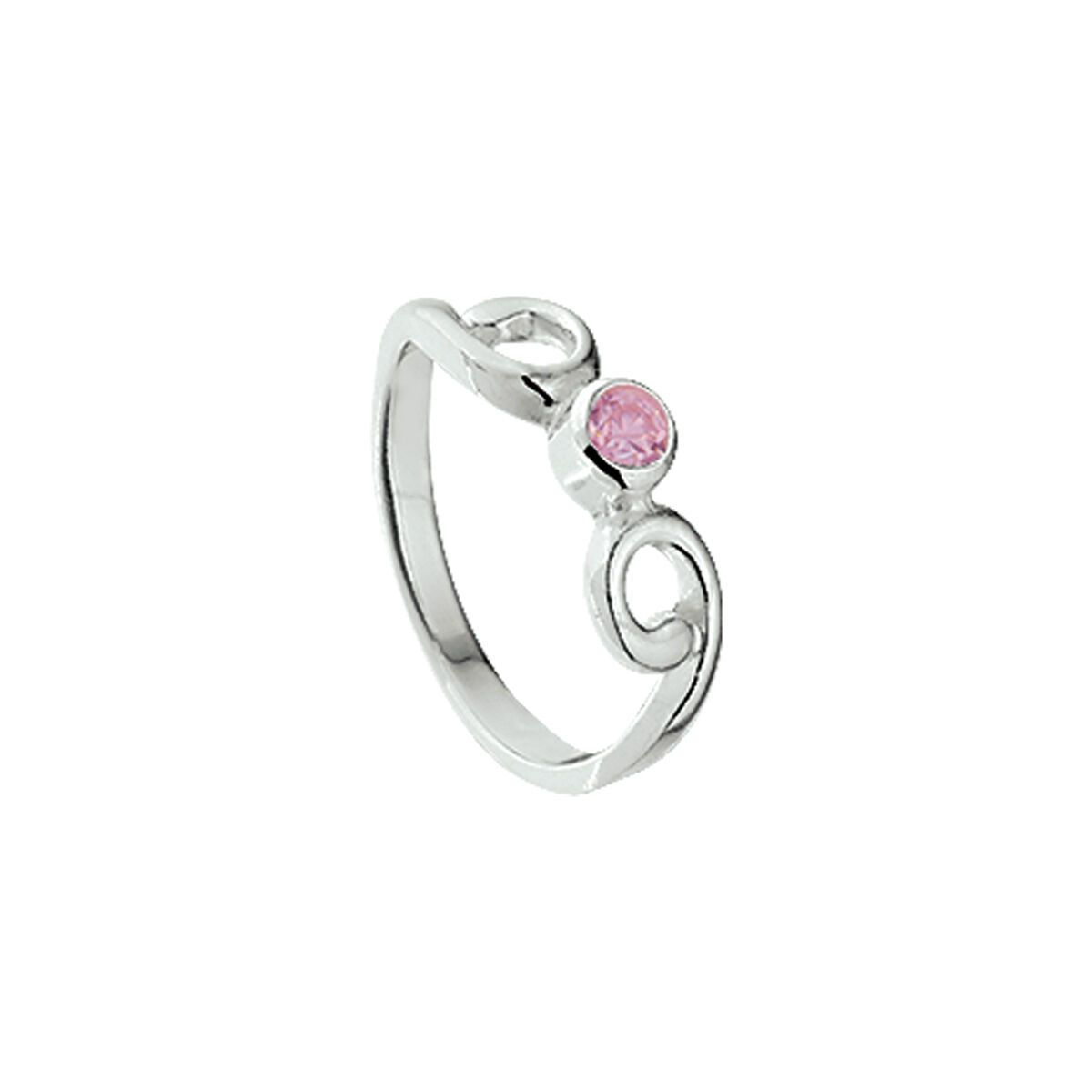 Fantasy Collection Ring roze zirkonia zilver