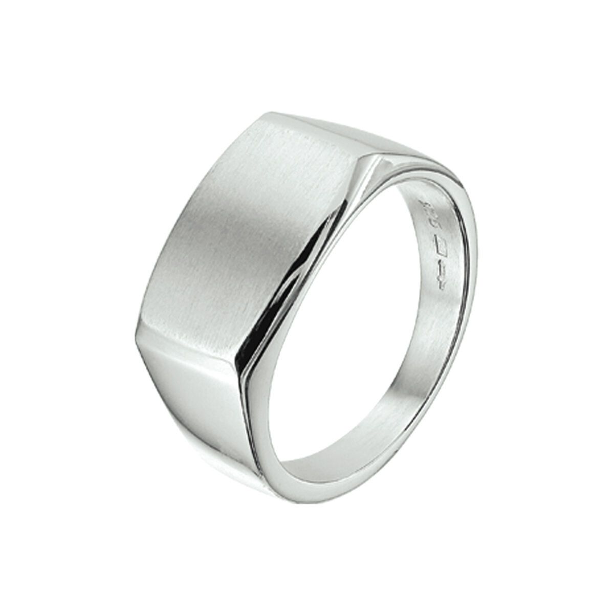 Fantasy Collection Ring dwarsmodel poli/mat zilver - PSN1015262