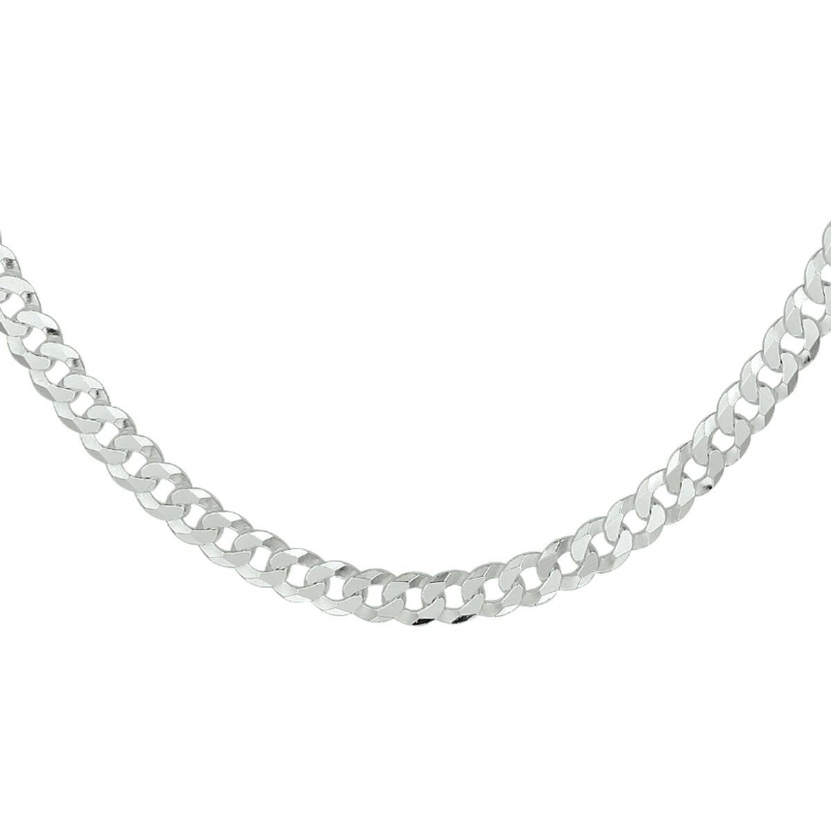 Fantasy Collection Collier gourmette 6 zijdes geslepen 5,4 mm zilver - PSN1021693