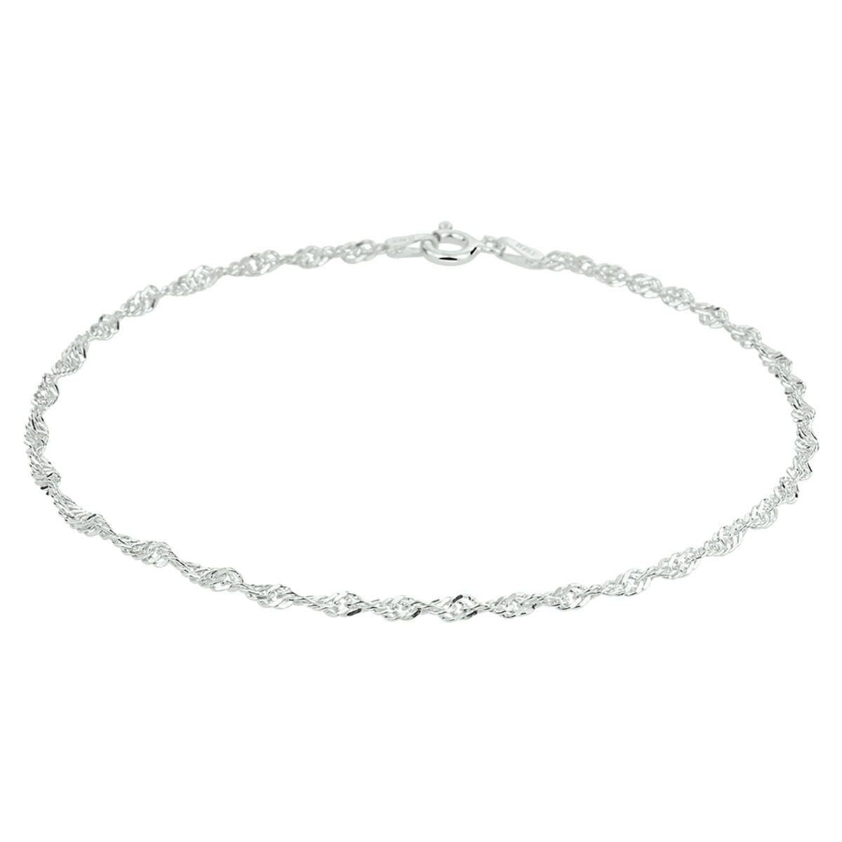 Fantasy Collection Enkelbandje singapore 2,3 mm zilver