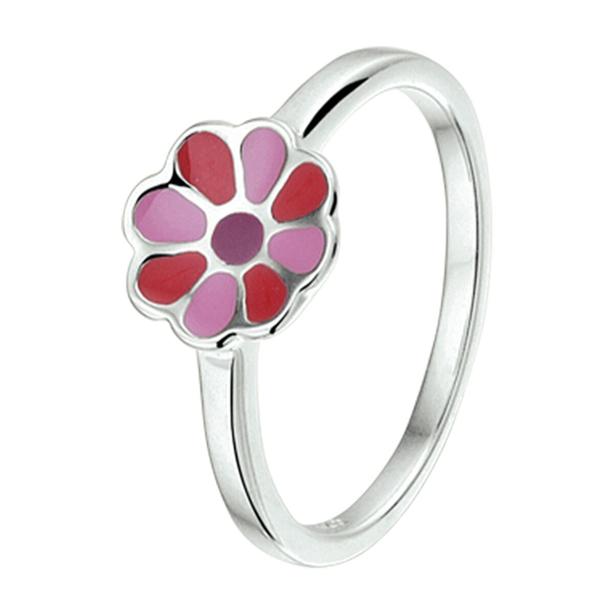 Fantasy Collection Ring bloem emaille zilver