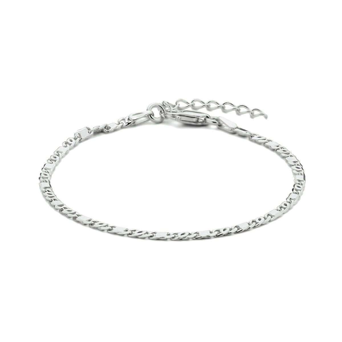 Fantasy Collection Armband valkenoog met tussenstuk 2,4 mm 16 + 3 cm zilver - PSN1334839