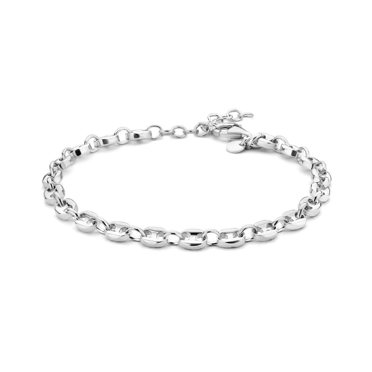 Fantasy Collection Armband 4,3 mm 16,5 + 3 cm zilver - PSN1334865