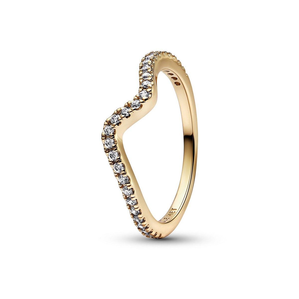 Pandora Sprankelende Golf Ring goudverguld - 162539C01