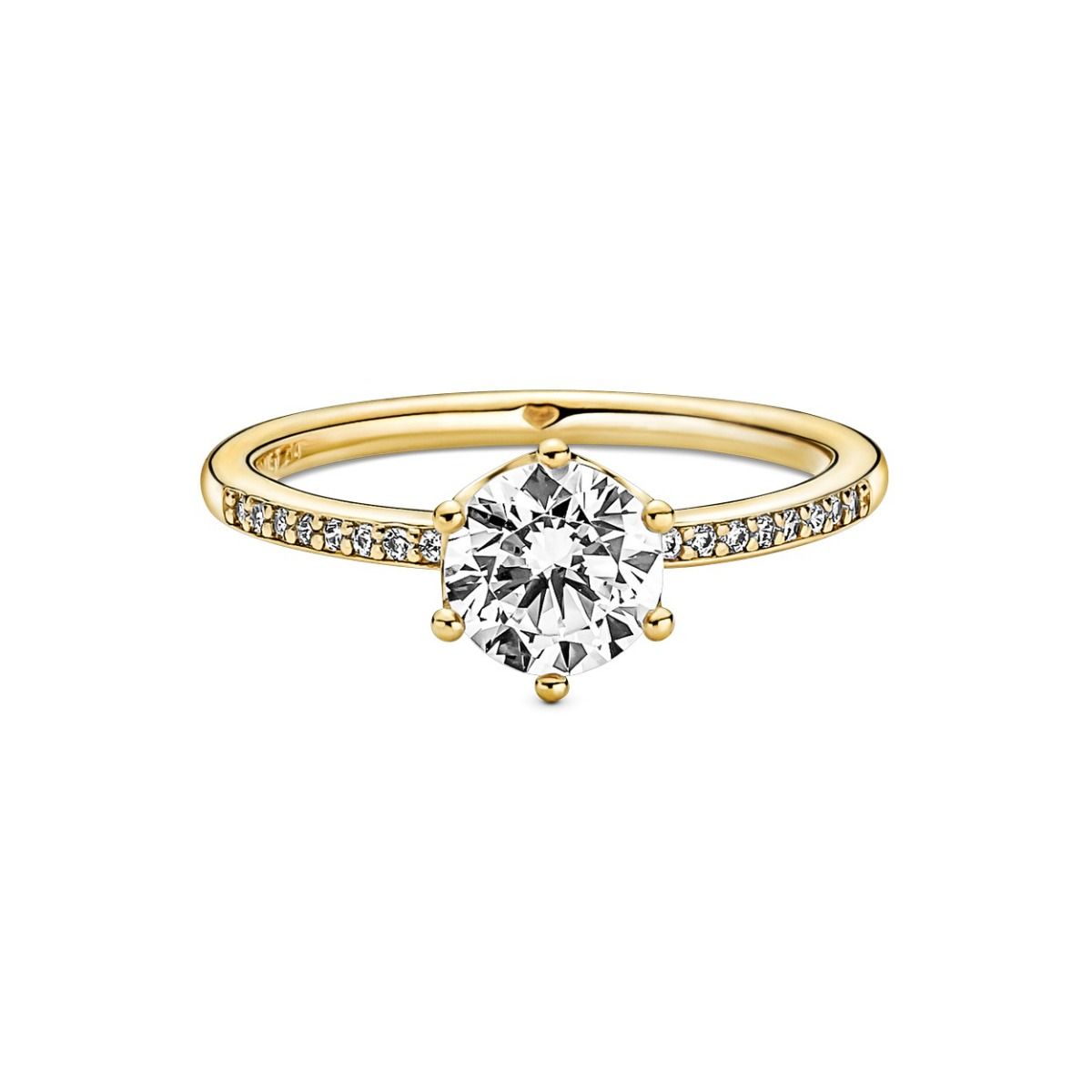 Pandora Transparante Sprankelende Kroon Solitaire Ring 168289C01, exclusief en kwalitatief hoogwaardig. Ontdek nu!