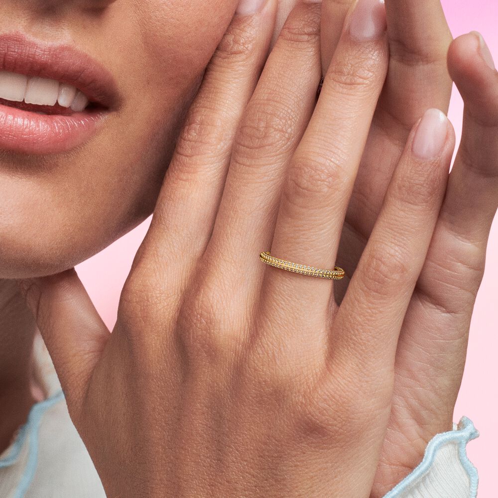 Pandora ME Pavé Ring goudverguld - 169679C01