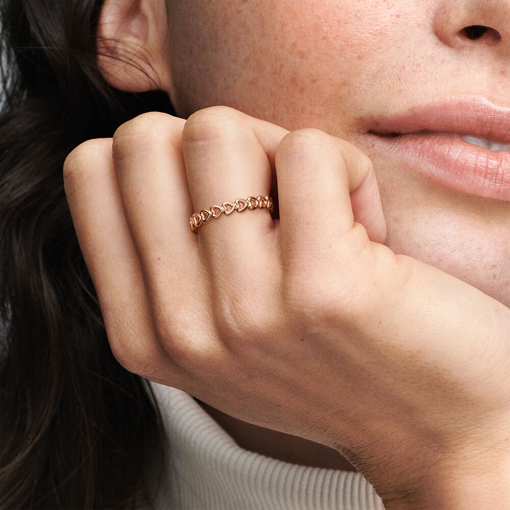 Pandora Band van Harten Ring roségoudverguld - 180177