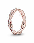 Pandora Sparkling Twisted Lines Ring 180892CZ, exclusief en kwalitatief hoogwaardig. Ontdek nu!
