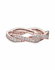 Pandora Sparkling Twisted Lines Ring 180892CZ, exclusief en kwalitatief hoogwaardig. Ontdek nu!