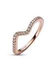 Pandora Sparkling Wave Ring 182539C01, exclusief en kwalitatief hoogwaardig. Ontdek nu!