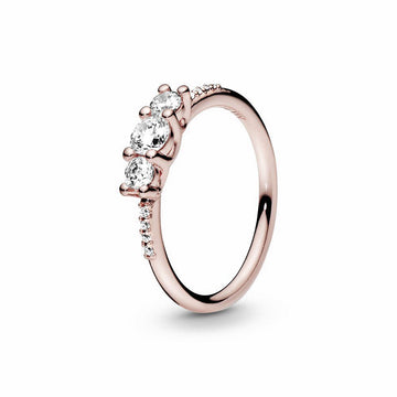 Pandora Clear Three-Stone Ring 186242CZ, exclusief en kwalitatief hoogwaardig. Ontdek nu!