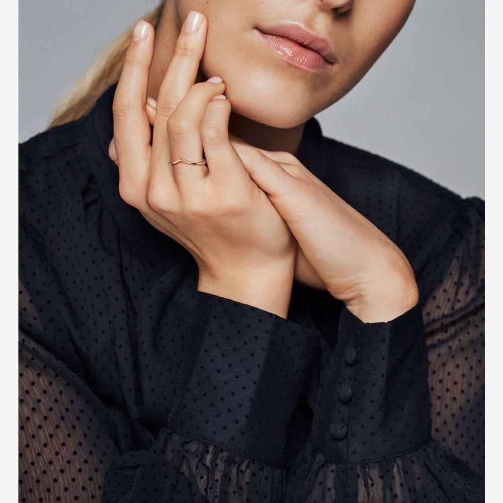 Pandora Gepolijste Wishbone Ring 186314, exclusief en kwalitatief hoogwaardig. Ontdek nu!