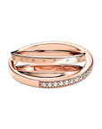 Pandora Ring Crossover Pavé Triple Band 189057C01, exclusief en kwalitatief hoogwaardig. Ontdek nu!