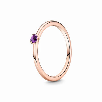 Pandora Rose ring met paars kristal 189259C06, exclusief en kwalitatief hoogwaardig. Ontdek nu!