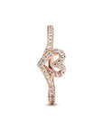 Pandora Heart and wishbone Pandora Rose ring met zirkonia 189302C01, exclusief en kwalitatief hoogwaardig. Ontdek nu!