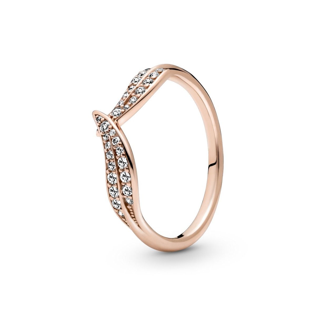 Pandora Sprankelende Rose Ring roségoudverguld - 189533C01
