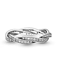 Pandora Sparkling Twisted Lines Ring 190892CZ, exclusief en kwalitatief hoogwaardig. Ontdek nu!