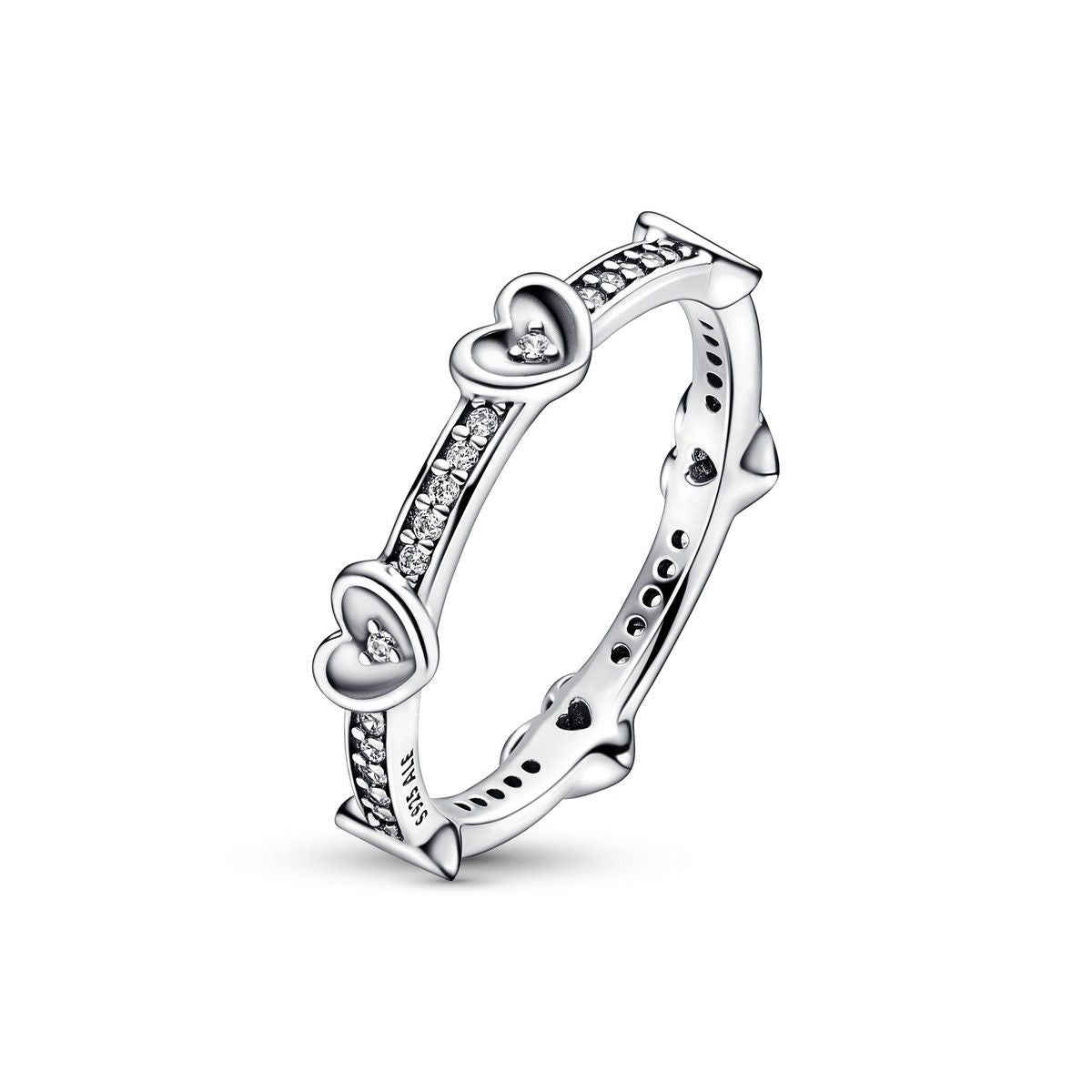 Pandora Radiant Sparkling Hearts Ring 192496C01, exclusief en kwalitatief hoogwaardig. Ontdek nu!