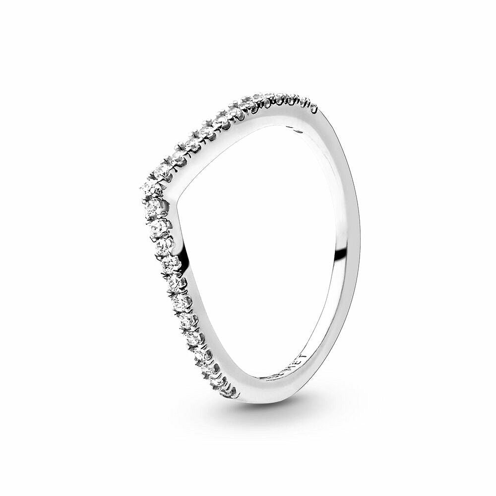Pandora Sparkling Wishbone Ring 196316CZ, exclusief en kwalitatief hoogwaardig. Ontdek nu!