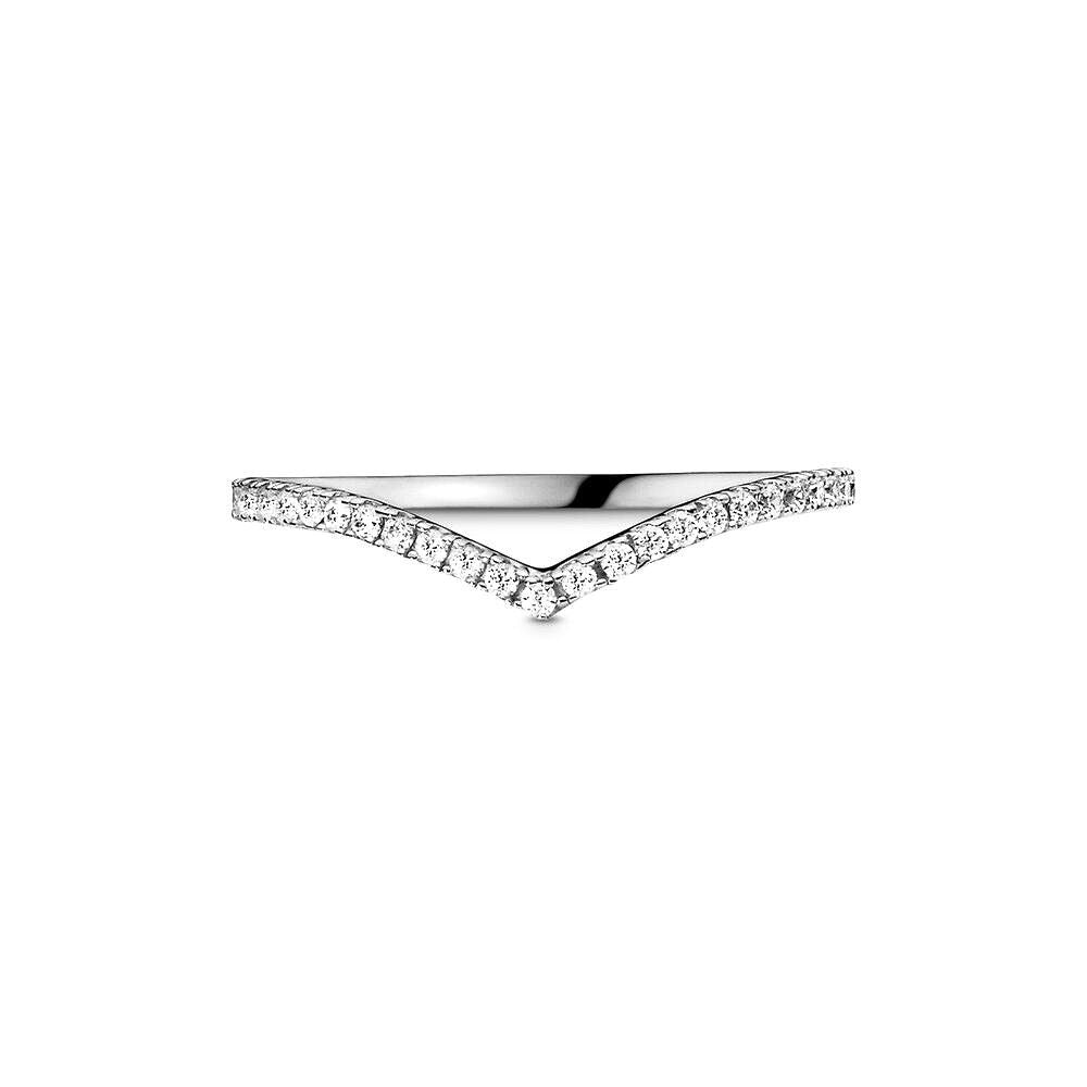 Pandora Sparkling Wishbone Ring 196316CZ, exclusief en kwalitatief hoogwaardig. Ontdek nu!