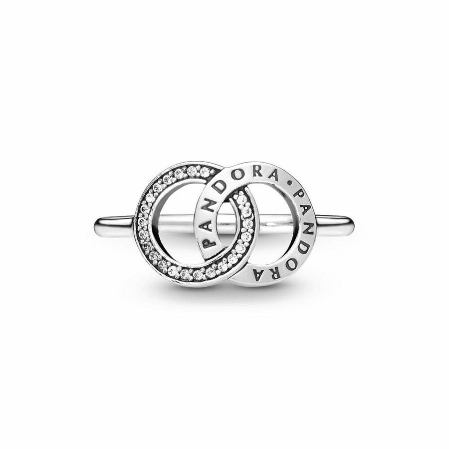 Pandora Entwined Circles Pandora Logo & Sparkle Ring 196326CZ, exclusief en kwalitatief hoogwaardig. Ontdek nu!
