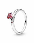 Pandora Sparkling Red Heart Ring 196574CZRMX, exclusief en kwalitatief hoogwaardig. Ontdek nu!