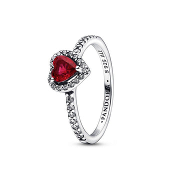 Pandora Sparkling Red Elevated Heart Ring 198421C02, exclusief en kwalitatief hoogwaardig. Ontdek nu!