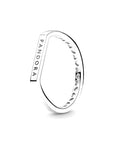 Pandora Stapelring met logobalkje 199048C00, exclusief en kwalitatief hoogwaardig. Ontdek nu!