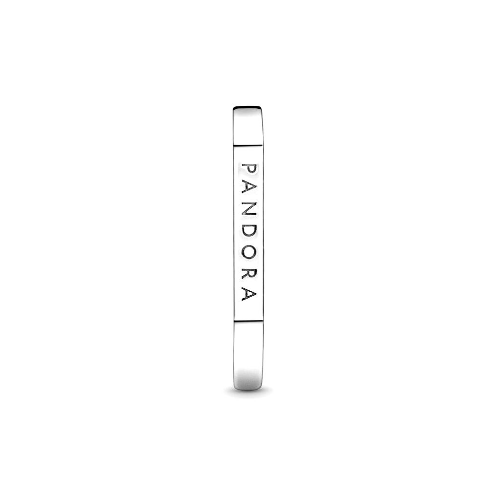 Pandora Stapelring met Logobalkje zilver - 199048C00