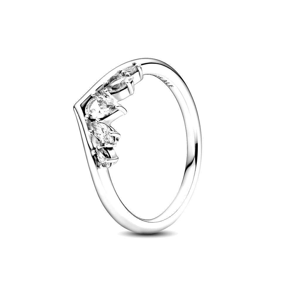 Pandora Glinsterende Peer &amp; Marquise Wishbone-ring 199109C01, exclusief en kwalitatief hoogwaardig. Ontdek nu!