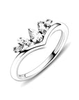 Pandora Glinsterende Peer & Marquise Wishbone-ring 199109C01, exclusief en kwalitatief hoogwaardig. Ontdek nu!