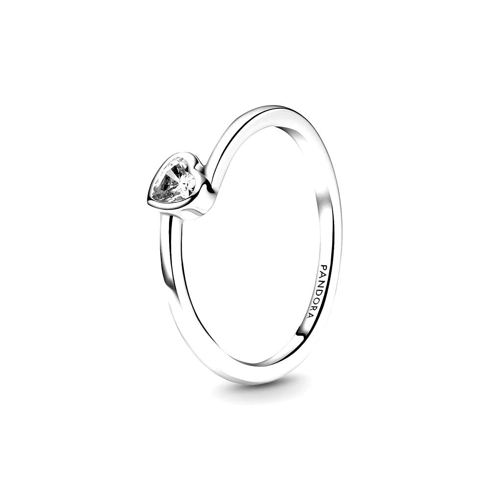 Pandora Heart sterling zilveren ring met witte zirkonia 199267C02, exclusief en kwalitatief hoogwaardig. Ontdek nu!
