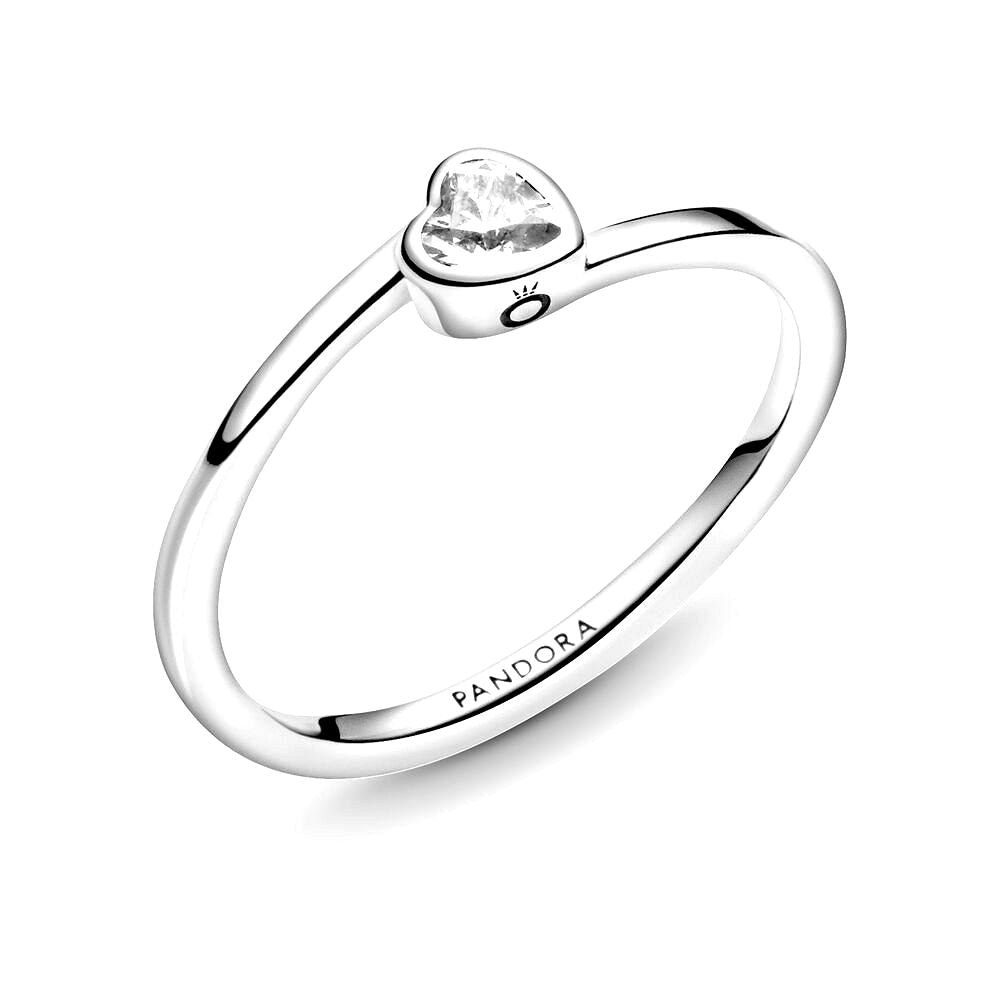Pandora Heart sterling zilveren ring met witte zirkonia 199267C02, exclusief en kwalitatief hoogwaardig. Ontdek nu!