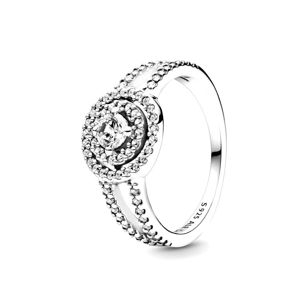 Pandora Sparkling Double Halo Ring zilver - 199408C01
