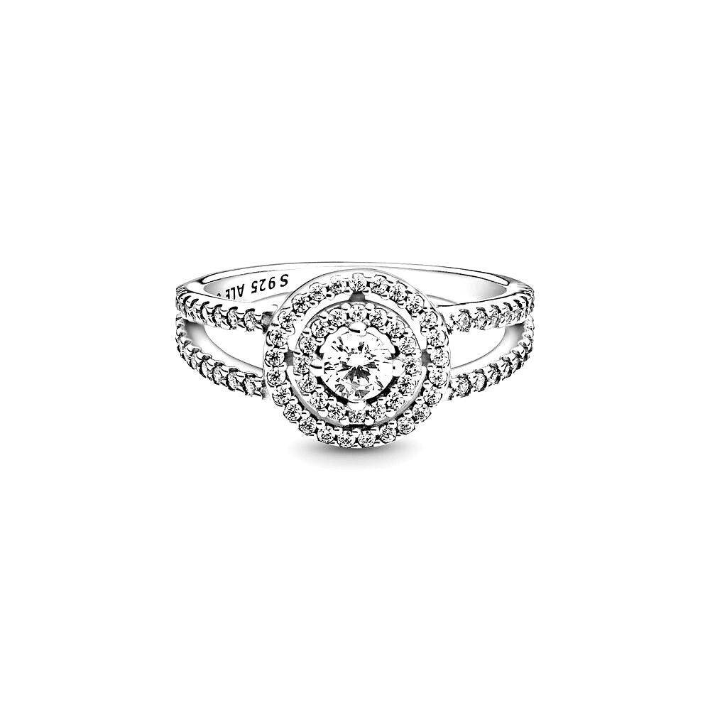 Pandora Sparkling Double Halo Ring zilver - 199408C01