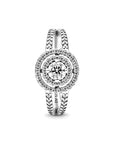 Pandora Sparkling Double Halo Ring 199408C01, exclusief en kwalitatief hoogwaardig. Ontdek nu!