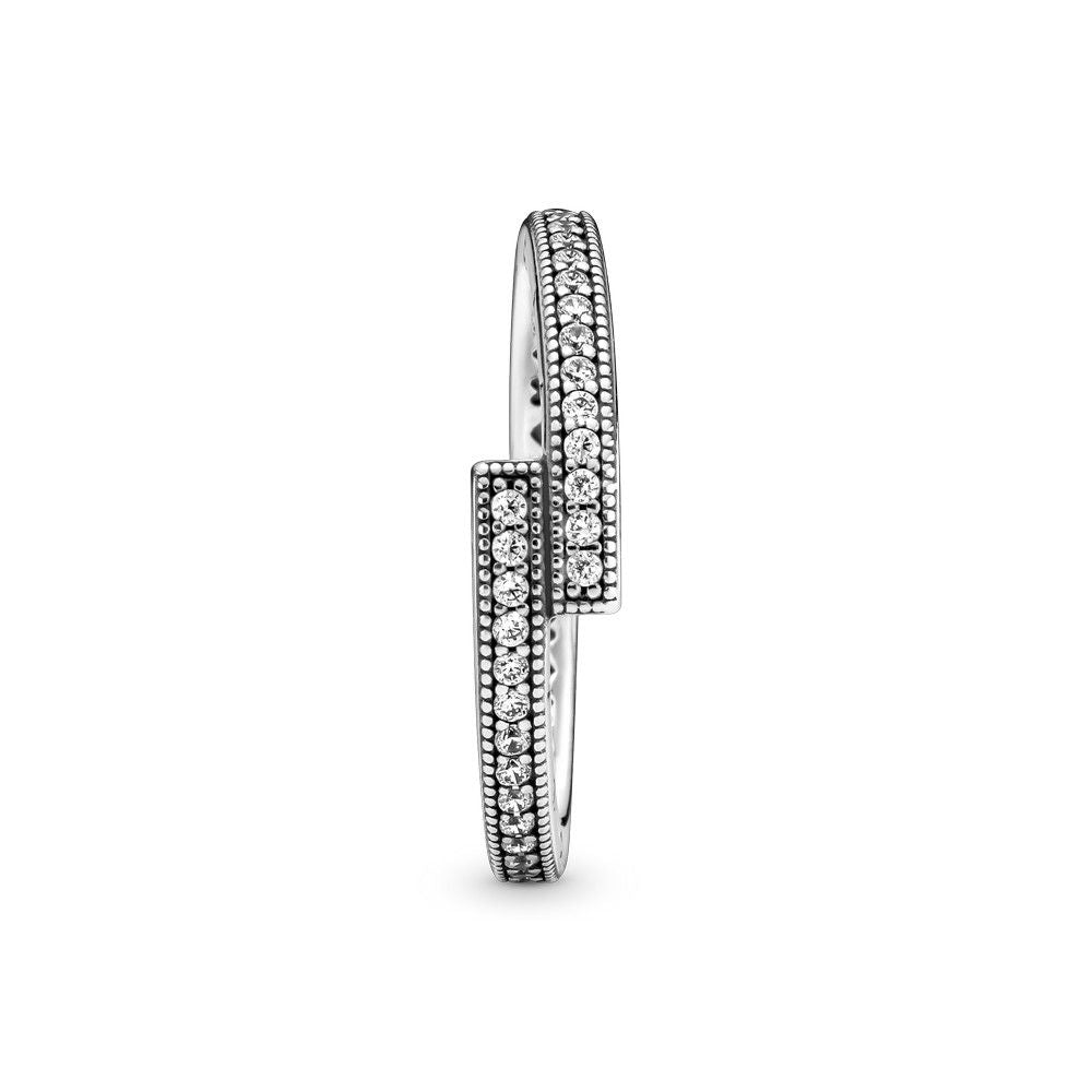 Pandora Sprankelende Overlappende Ring zilver - 199491C01