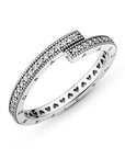 Pandora Sprankelende Overlappende Ring 199491C01, exclusief en kwalitatief hoogwaardig. Ontdek nu!