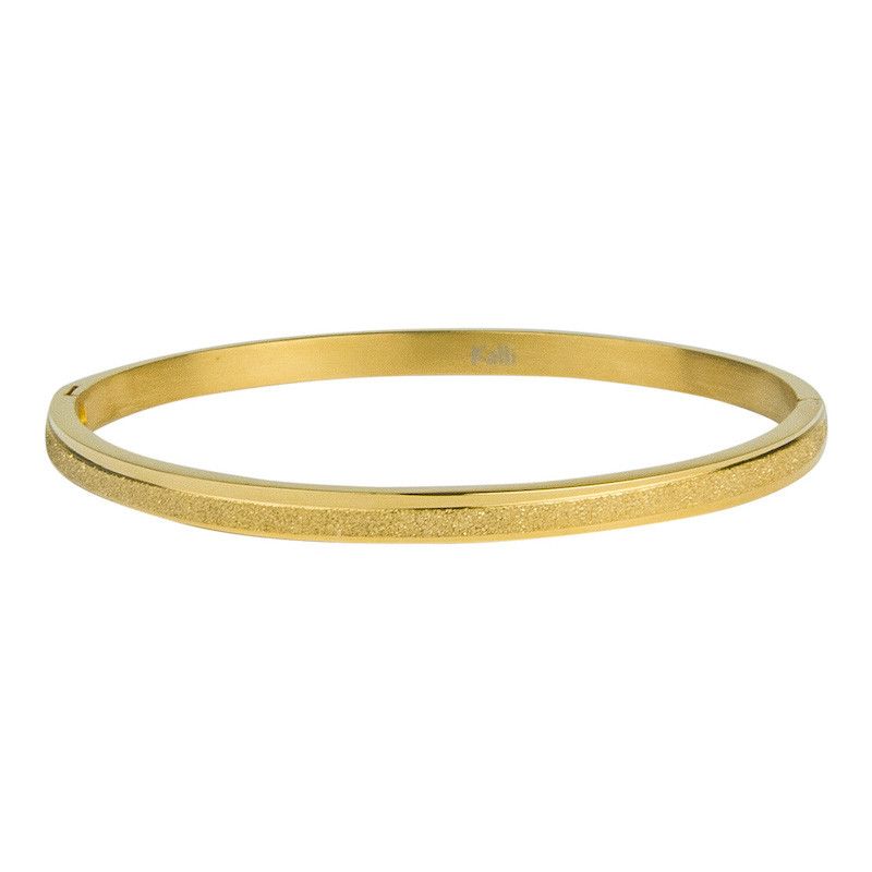 Kalli Kalli Anna Glitterprint Armband 2128G - Goudkleurig 4 mm