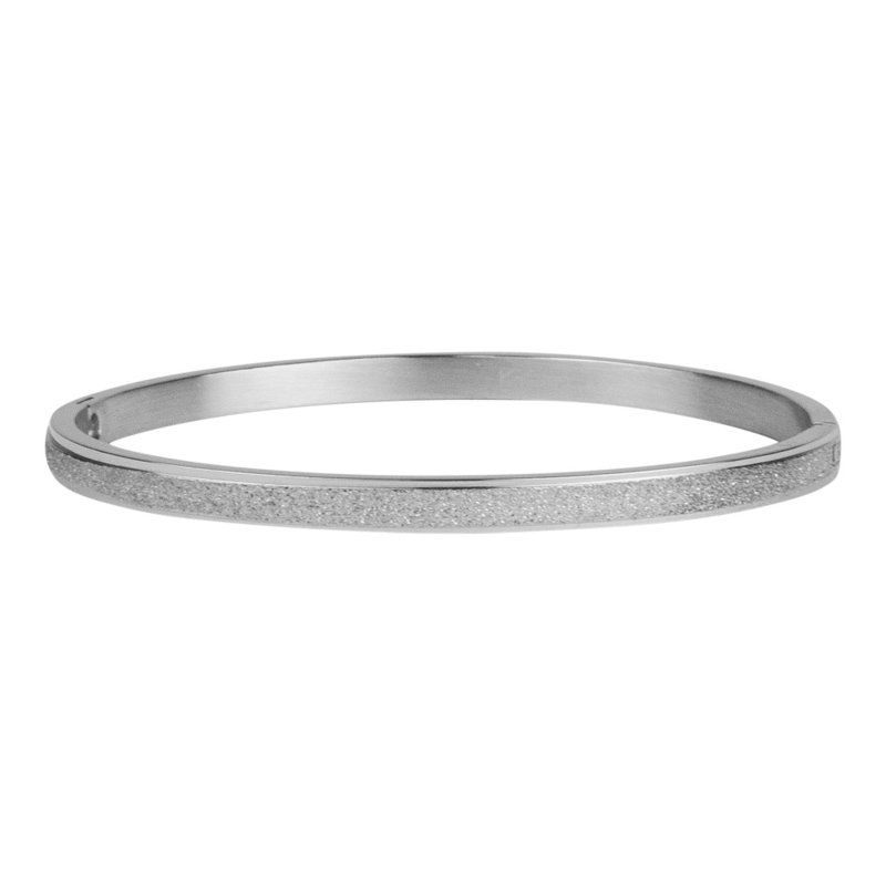 Kalli Kalli Anna Glitterprint Armband 2128 - Zilverkleurig 4 mm